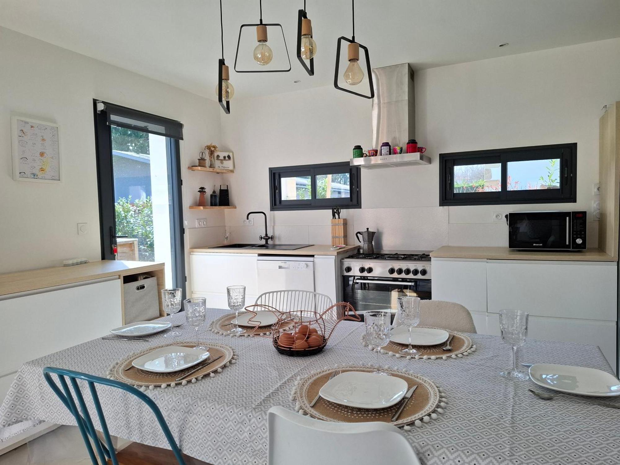 Charmante Villa Familiale Au Calme A 15Min Des Plages Аскен Экстерьер фото